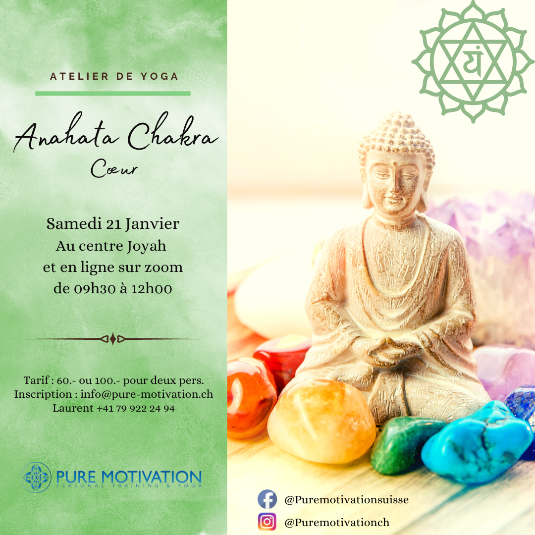 Atelier Mensuel : Anahata, le chakra du coeur
