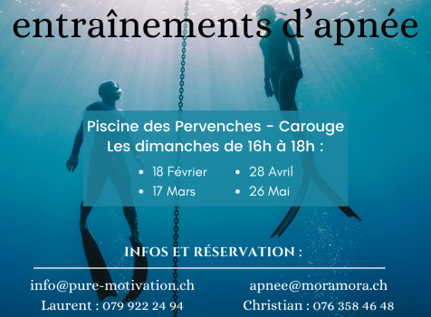 Initiations et entrainements d’Apnée en piscine