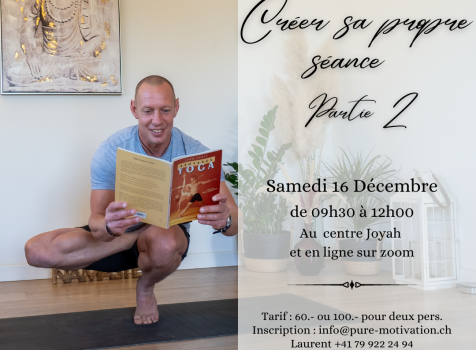 Monthly Workshop : Create your own Yoga session part 2