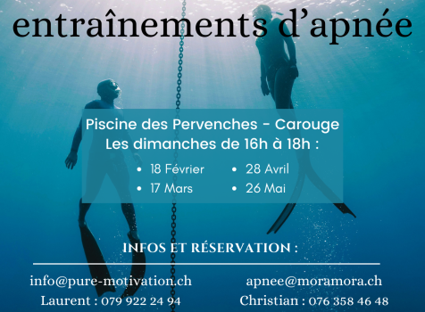 Initiations et entrainements d&rsquo;Apnée en piscine